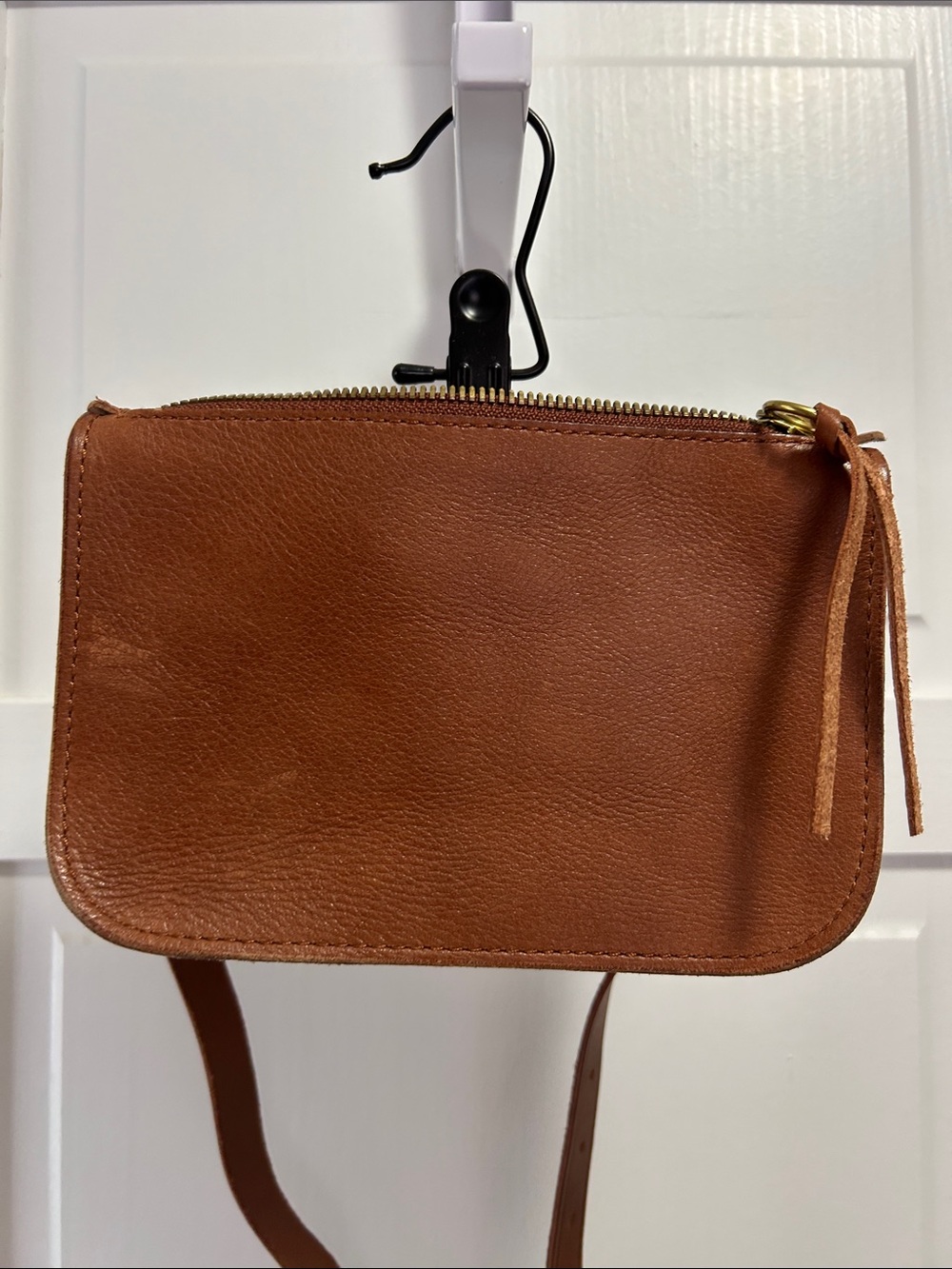 Madewell Women's Leather Belt Bag in Cognac Brown